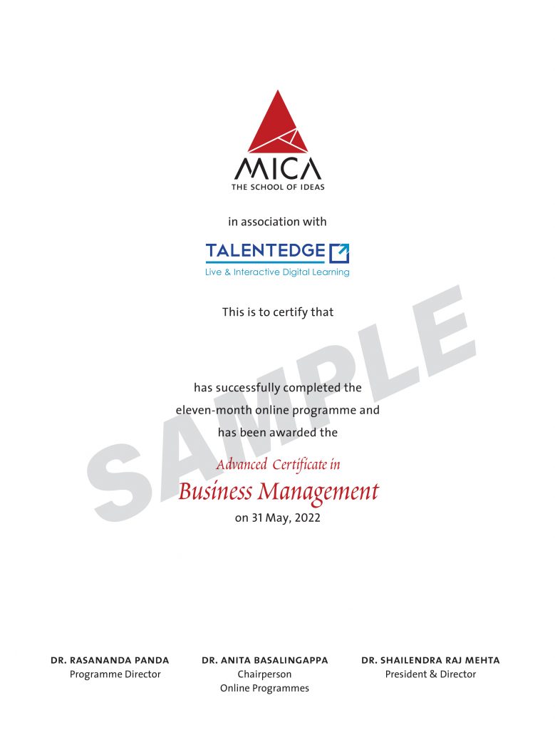 Business Management Course | Certificate Course in Business Management